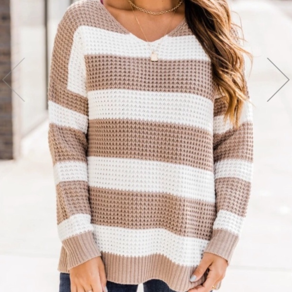 Pink lily sweater